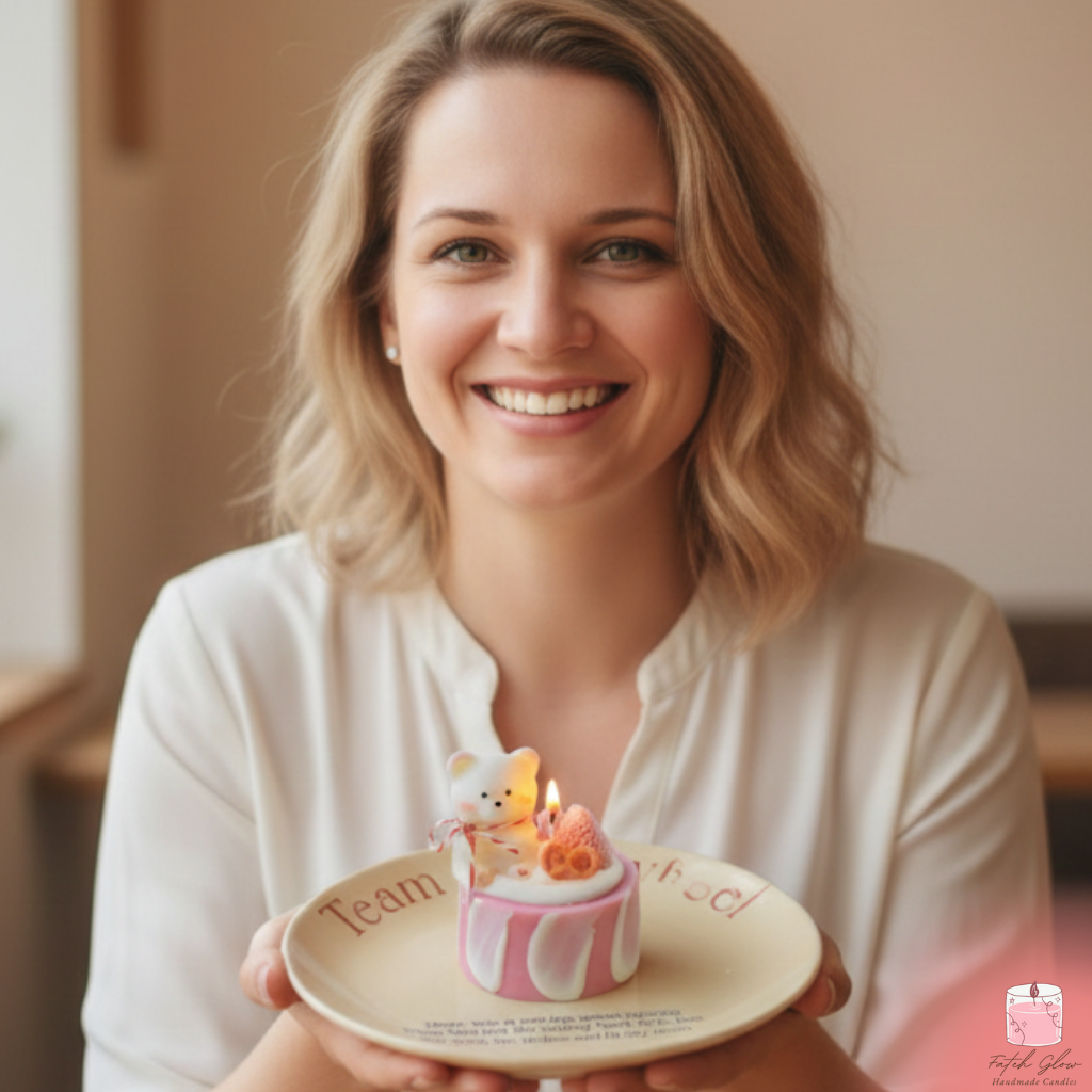 Fateh Glow Bear Dessert Candle